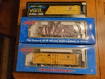 Scale Norther Pacific Freight Cars And Caboose - Atlas 2/3 Rail Barely Used!. Fixed Price $149.00.