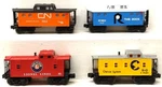 Lionel Gauge Assorted Cabooses: 9180, 9161, 36825, C-9381 4. Fixed Price $53.19.