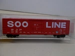 Micro Trains # 27260 Soo Line 50' Rib Side Box Car 19369 Scalec Lot. Fixed Price $19.00.