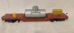 Vintage American Flyer Gauge Depressed Center Flat Car 24533 Service. Fixed Price $25.00.