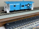 Rock Island " Route Bay Window Caboose - Ho Scale W/interior Platinum New. Fixed Price $76.95.