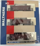 Walthers 932-34203 Scale Santa Fe Ballast Hopper (3-CAR Set) Ex/box. Fixed Price $84.99.