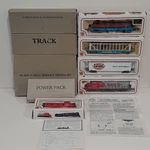 Bachmann Ho Scale Electric Train Set AA40-0440C Georgia Pacific Santa Fe. Fixed Price $89.99.