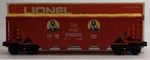 Lionel Sun Maid Raisins Four Bay Covered Hopper Car 6-9261! Gauge Quad. Fixed Price $24.99.