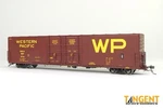Tangent Ho Thrall 60' Double Door Box Car Western Pacific Red 'delivery 2-1969. Fixed Price $58.95.