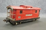 Lionel Lines 2817 Gauge Prewar Red Tinplate Metal Caboose Car. Fixed Price $14.95.