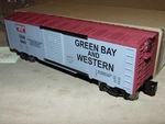 Menards Gauge 279-2635 Green Bay And Western Boxcar + #58. Fixed Price $25.00.