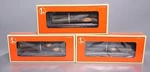 Lionel 6-26713 Gauge Western Maryland 3-CAR Standard Flatcars W/log Loads Set. Fixed Price $119.99.