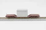 Scale Micro Trains 109220 Heavyweight Depressed Center Flat W/ Load Up 50001. Fixed Price $29.89.