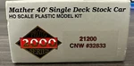 Proto 2000 Ho Kit #21200 Mather 40 Single Deck Stock Car Cnw #32833 Nib. Fixed Price $14.99.
