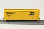 Ho Con-cor 40' Pd Boxcar Burlington Northern Wfe Bn Rbwx 60218 Yellow Rtr. Fixed Price $10.89.