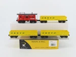 Gauge 3-RAIL K-line K-5629A Nhv Hew Hope Valley Gondola & Caboose 4-CAR Pack. Fixed Price $104.95.