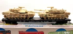 Ho Walthers 932-3753 54' Flat Car Rio Grande Drgw & Military Abrams M1 A1 Tank. Fixed Price $64.99.