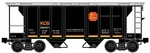 Ready Made Trains (rmt) 86391 Scale 2 Bay Covered Hopper Kansas City Southern. Fixed Price $39.95.