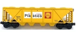 Lionel Shell Chemical Plastics 4 Bay Quad Covered Hopper Car 6-6107! Gauge. Fixed Price $29.99.