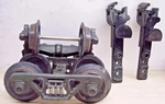 Weaver 3-RAIL Die Cast Trucks & Couplers Scale Metal Sprung Freight Car Roller. Fixed Price $34.99.