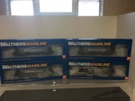 Walthers Indiana Harbor Belt 4- 48'BULKHEAD Flatcars.new Box.. Fixed Price $170.00.