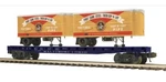 Mth Premier Baltimore Ohio Flat Car W/ 20 Wheeling Steel Pup Trailers! Scale. Fixed Price $149.99.