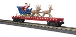 Mth 30-76946 North Pole Maroon Flat Car Led Lights Sleigh Reindeer Mib. Fixed Price $80.49.