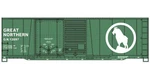 Accurail 81813 Ho Scale Great Northern 40' Single Door Riveted Steel Boxcar Kit. Fixed Price $21.69.