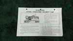 Lionel # 3535 Operating Security Car With Searchlight Instructions Original. Fixed Price $12.99.