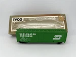 Tyco #339E Ho Scale Burlington Northern 50' Box Car Green W/ Good. Fixed Price $8.99.