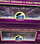 Mth 20-97394 Lehigh Valley 2-BAY Fish Belly Hopper W/ Coal Load O-scale (2-PACK). Fixed Price $139.95.