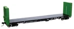 Walthers Proto Ho Scale 50' Bulkhead Flatcar Duluth Winnipeg & Pacific. Fixed Price $34.16.