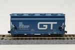 Scale Micro Trains 92010 2-BAY Acf Covered Hopper Grand Trunk Western Gtw Blue. Fixed Price $19.89.
