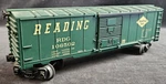 Lionel Gauge Reading Boxcar Green #106502. Fixed Price $20.00.