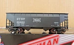 Atlas 18909 Frisco 2 Bay Offset Hopper Car. Fixed Price $19.99.