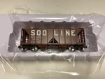 Bowser #43283 Scale Soo Line" 70 Ton Covered Hopper Rd. #8908. Fixed Price $29.95.