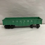 Lionel #6142 Green Short Gondola (1963-1966) Postwar Gauge. Fixed Price $10.00.
