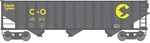Bachmann 18744 Scale Chesapeake & Ohio 100T HOPPER#142315. Fixed Price $38.99.