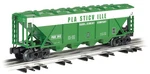Bachmann 47626 Plasticville Sand & Cement Co. Quad Hopper Car Green. Fixed Price $22.95.