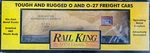 Rail King Mth RK-7806L Burlington Yellow & Tuscan Semi-scale Reefer Car Ex. Fixed Price $17.00.