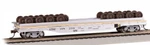 Bachmann 18937 Ho Scale 55' Flatcar With Wheel Load Santa Fe Atsf 198234. Fixed Price $41.99.