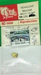 Cal-scale Ho #258 Headlight Bracket, Union Pacific, Shield-type. Fixed Price $5.99.
