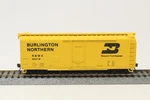 Ho Con-cor 40' Pd Boxcar Burlington Northern Wfe Bn Rbwx 60218 Yellow Rtr. Fixed Price $10.89.