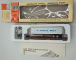Con-cor Ho #0001-9179 54' Cofc Atsf Flat Car & Ribbed Container Maersk Nos. Fixed Price $29.95.