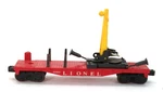 Lionel Trains No. 6660 Derrick Crane Boom Car, Gauge (a). Fixed Price $24.00.