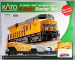 Kato 106-0024 Bnsf Wedge ES44AC Gevo Gauge Diesel Freight Train Set. Fixed Price $265.00.