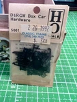 Grandt Line Ho #5001 Freight Car Hardware Set -- Drgw Box. Fixed Price $7.00.