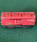 Vintage Marx Toys B&le 90171 Bessemer Box Car, Red, Tin Litho, Gauge. Fixed Price $8.00.
