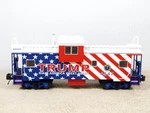 Mth 20-91837 Donald J. Trump Extended Vision Caboose. Fixed Price $98.00.