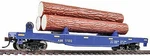 Walthers Trainline 1770 Ho Scale Dump Car With 3 Logs Alaska Railroad #17102. Fixed Price $22.99.