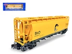 6332-3 Atlas O-scale 3-RAIL Chessie Systems (#835031) Acf 6-BAY Hopper. Fixed Price $64.95.