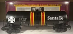 Mth Santa Fe Tank Car 20-96016 3 Rail Scale Sized With Box. Fixed Price $35.00.