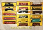 Lot Of 17 Ahm Minitrains Asst. Freight Cars Most Original Boxes Gently Used. Fixed Price $84.99.