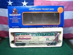 K-line K642-5601 Budweiser Christmas Season's Greetings Anheuser-busch Reefer. Fixed Price $20.00.